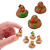 3/4" &amp;#8211; 2" Micro &amp; Regular Gingerbread Rubber Ducks Assortment Kit Image 1