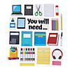 3/4" - 9" You&#8217;ll Need School Supply Management Vinyl Magnets - 21 Pc. Image 1