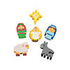 3/4" Bulk 144 Pc. Mini Nativity Character Rubber Eraser Assortment Image 1