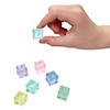 3/4&quot; Bulk 144 Pc. Transparent Glow-in-the-Dark Plastic Cubes Assortment Image 1