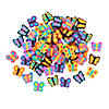 3/4" Bulk 300 Pc. Colorful Butterfly-Shaped Mini Rubber Erasers Image 1