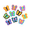 3/4" Bulk 300 Pc. Colorful Butterfly-Shaped Mini Rubber Erasers Image 1