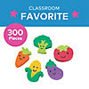 3/4" Bulk 300 Pc. Mini Happy Vegetable Mutlicolor Rubber Erasers Image 1