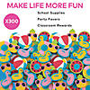 3/4" Bulk 300 Pc. Mini Pool Party Rubber Eraser Assortment Image 2