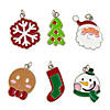 3/4&quot; Bulk 48 Pc. Cozy, Merry &amp; Bright Christmas Essentials Enamel Charm Set Image 1
