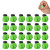 3/4" Micro Green Stitched Monster Rubber Ducks &amp;#8211; 24 Pc.  Image 1