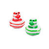 3/4" Micro Striped Peppermint Candy Rubber Ducks &amp;#8211; 24 Pc. Image 1