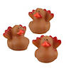 3/4" Micro Thanksgiving Turkey Rubber Ducks &amp;#8211; 24 Pc.  Image 2