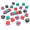 3/4" Mini Suction Cup Multicolor Plastic Letter Alphabet Blocks - 52 Pc. Image 1