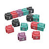 3/4" Mini Suction Cup Multicolor Plastic Number Math Blocks - 30 Pc. Image 1