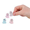 3/4&quot; x 1&quot; Micro Glow-in-the-Dark Rainbow Unicorns - 24 Pc. Image 1