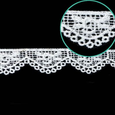 3/4"x30 Yards White Venise Lace Trim Image 2