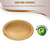 3.5" Ellipse Palm Leaf Eco Friendly Disposable Mini Plates (100 Plates) Image 2