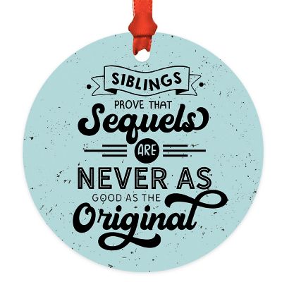 3.5" Metal 2025 Sibling Ornament, Sequel Image 2