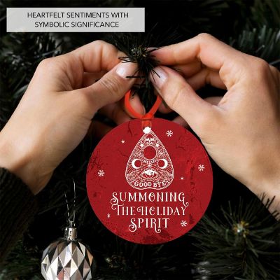 3.5" Metal Gothic Horror Xmas Ornament Image 1