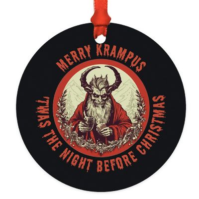 3.5" Metal Gothic Krampus, Merry Image 2