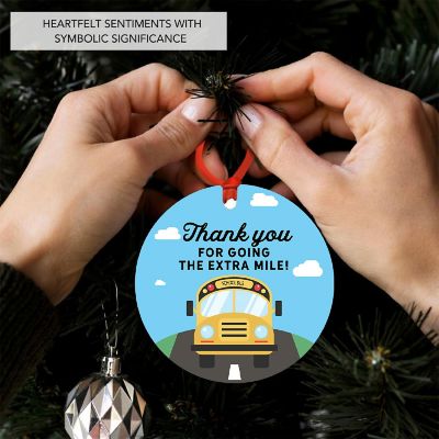 3.5" Metal Ornament, Best Bus Driver Image 1