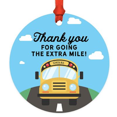 3.5" Metal Ornament, Best Bus Driver Image 2