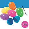 3" Bright Color Plastic Easter Eggs Image 2