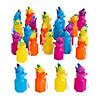 3" Bright Color Tropical Fish Bubble Bottles - 24 Pc. Image 1