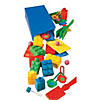3" Bright Red, Yellow, Blue & Green Color Brick Stress Toys - 12 Pc. Image 1