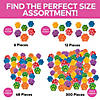 3" Brightly Colored Paw Print-Shaped Foam Stress Toys - 12 Pc. Image 1