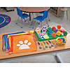 3" Bulk 48 Pc. Brightly Colored Paw Print-Shaped Foam Stress Toys Image 1