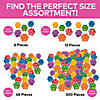 3" Bulk 48 Pc. Brightly Colored Paw Print-Shaped Foam Stress Toys Image 3