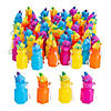 3" Bulk 48 Pc. Tropical Fish Red, Yellow, Blue & Purple Bubble Bottles Image 1