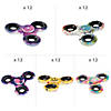 3" Bulk 60 Pc. Patterned Plastic Fidget Spinner Assortment Image 1