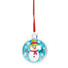 3" Color Your Own Snowman Christmas Bulb Ornament - Makes 12 Image 1