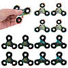 3" Colorful Paint Splatter Plastic Fidget Spinners  - 12 Pc. Image 1