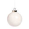 3" DIY Ceramic Glazed Solid Color Christmas Ball Ornaments - 6 Pc. Image 1