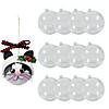 3" DIY Medium Clear Plastic Christmas Ball Ornaments - 12 Pc. Image 1
