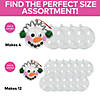 3" DIY Medium Clear Plastic Christmas Ball Ornaments - 4 Pc. Image 4