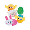 3" Easter Eggs with Mini Chick, Bunny, Duck, Lamb Stuffed Animal Character - 12 Pc. Image 1