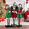 3 Ft. Classic Christmas Standing Elves Polyester Decoration Set Image 2