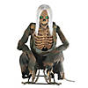 3 Ft. Light-Up Crouching Undead Skeleton Animated Prop Halloween Decoration Image 1