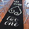 3 ft. x 100 ft. Black And Two Become One Wedding Aisle Runner Image 1