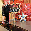 3 ft. x 100 ft. Black Marquee Lights Plastic Aisle Runner Image 2