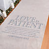 3 ft. x 100 ft. Love is Patient Wedding Aisle Runner Image 1