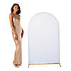 3 ft. x 5 ft. Arch Frame Polyester White Fabric Cover Image 1