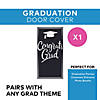 3 Ft. x 6 Ft. Graduation Congrats Grad Black Plastic Door Cover Image 2