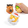 3" Holiday Character Santa, Elf & Reindeer Foam Stress Toys - 12 Pc. Image 2