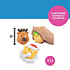 3" Holiday Character Santa, Elf & Reindeer Foam Stress Toys - 12 Pc. Image 4