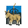 3" Legend of the Donkey Resin Christmas Ornaments with Card for 12 Image 1