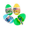 3" Military Toy-Filled Plastic Easter Eggs - 12 Pc. Image 1