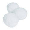 3" Mini Light-Up White Fuzzy Stuffed Snowballs - 12 Pc. Image 1