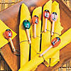 3" Mini Solid Color Wooden Maraca Keychains &amp;#8211; 12 Pc. Image 2