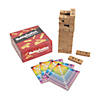 3" Multiplication Wood Building Blocks with Charts Set - 58 Pc. Image 1